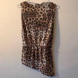 Zara Leopard Print Sleeveless Dress